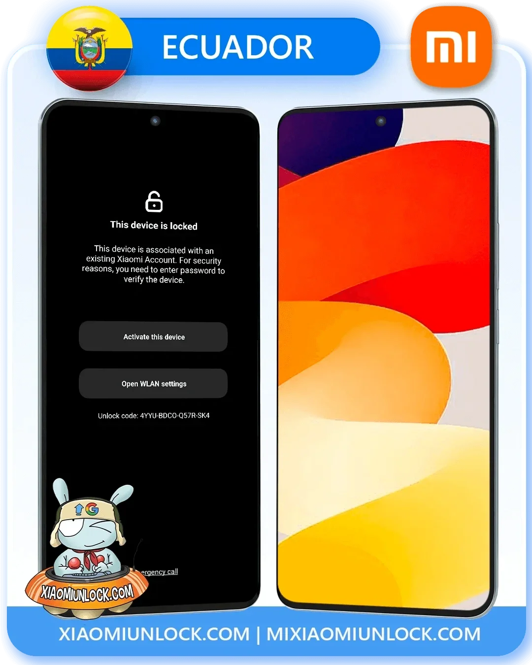 Ecuador Mi Account – Elimina o quitar cuenta Mi Xiaomi