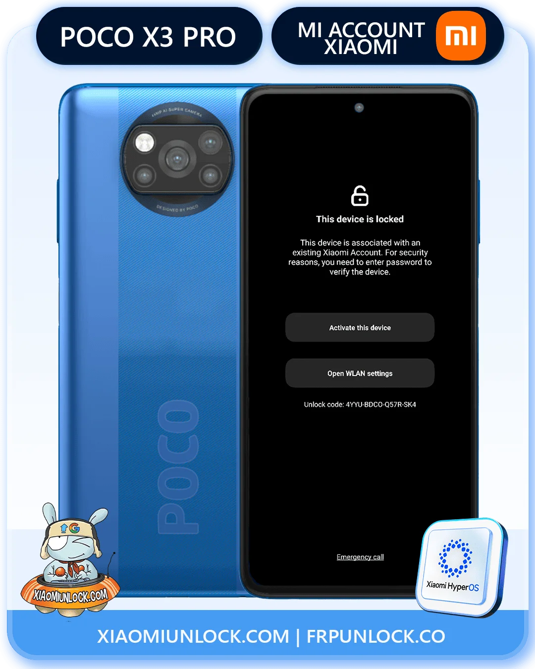 Eliminar Cuenta Mi Xiaomi Poco X3 Pro hover