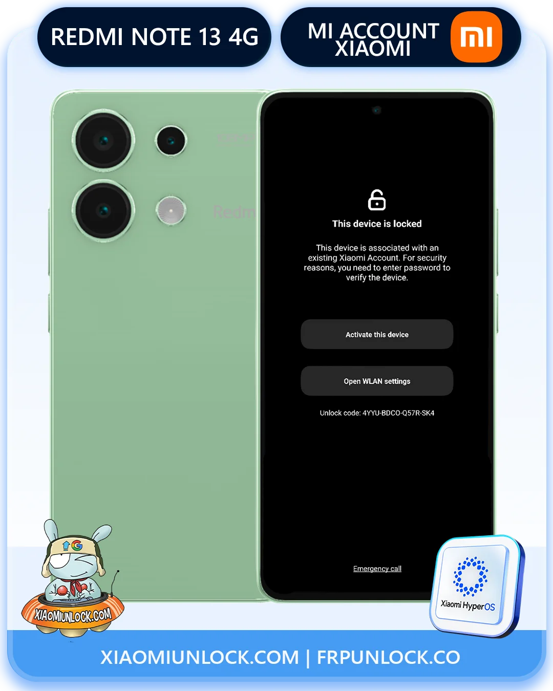 Eliminar Cuenta Mi Xiaomi Redmi Note 13 4g