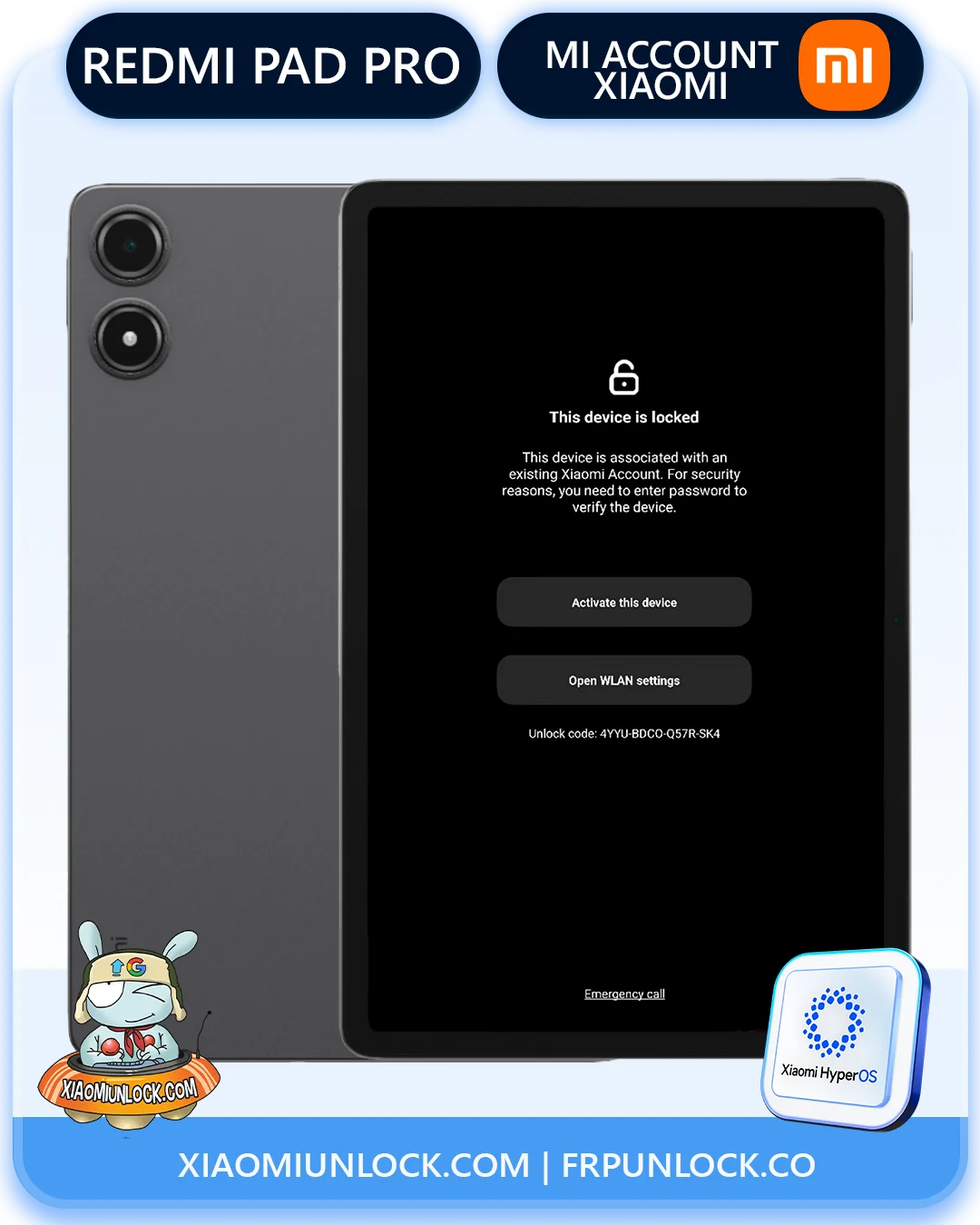 Eliminar Cuenta Mi Xiaomi Redmi PAD PRO - Tablet 