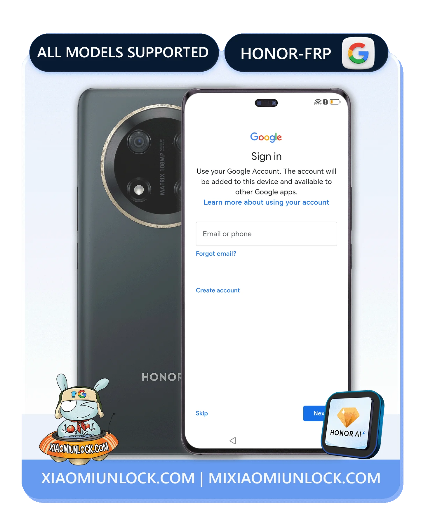 Honor FRP Google