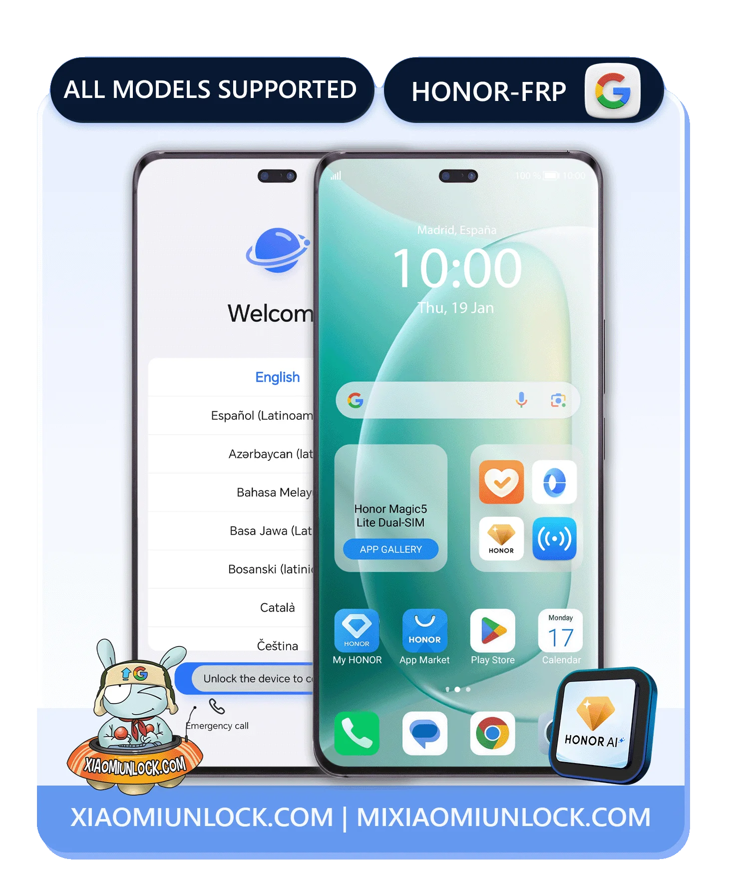 Honor FRP Google hover